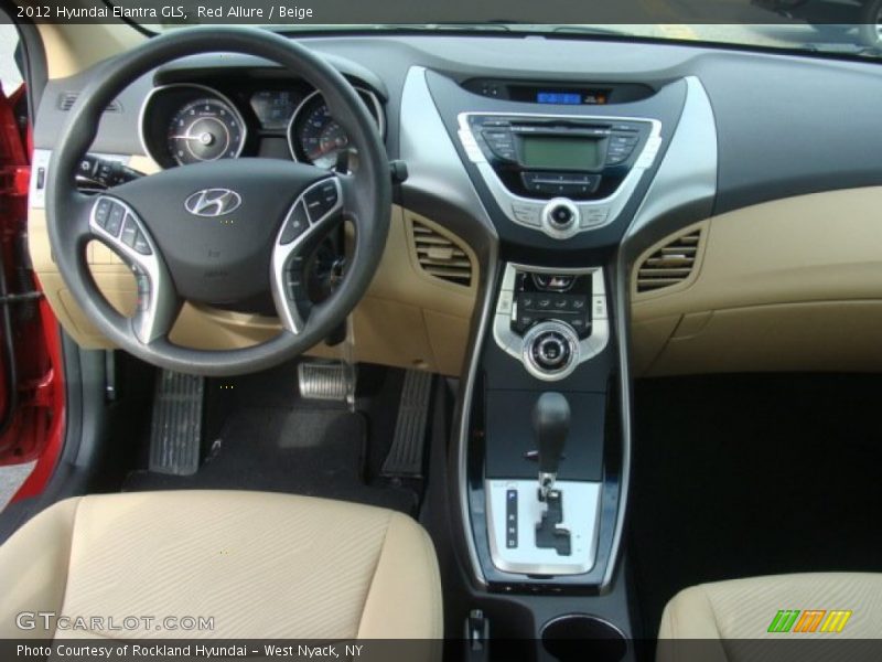 Red Allure / Beige 2012 Hyundai Elantra GLS