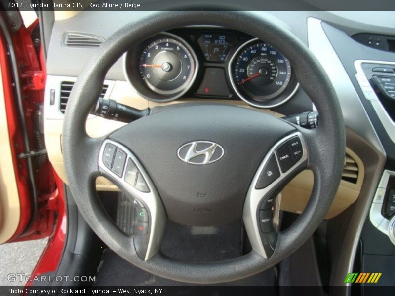 Red Allure / Beige 2012 Hyundai Elantra GLS