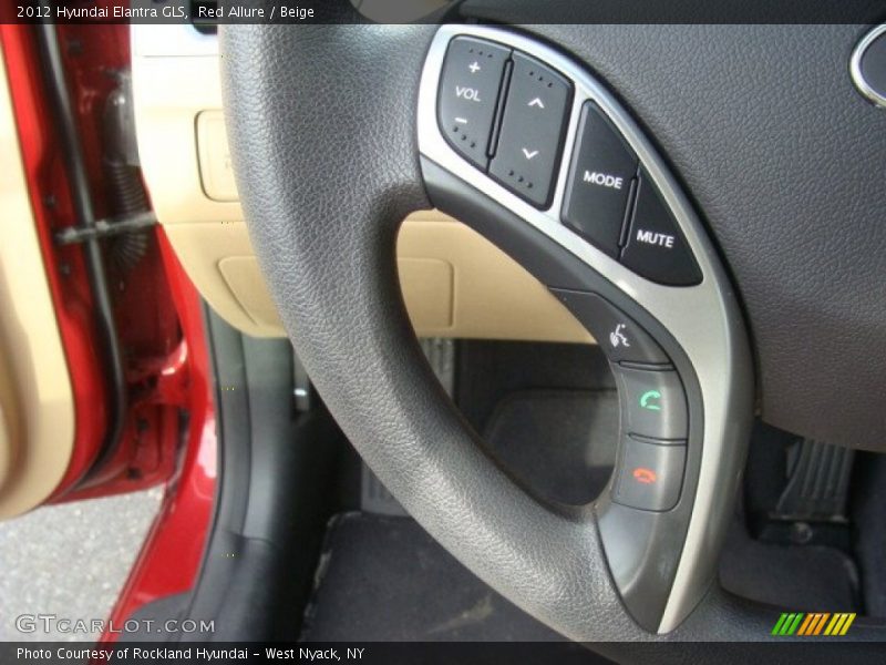 Red Allure / Beige 2012 Hyundai Elantra GLS