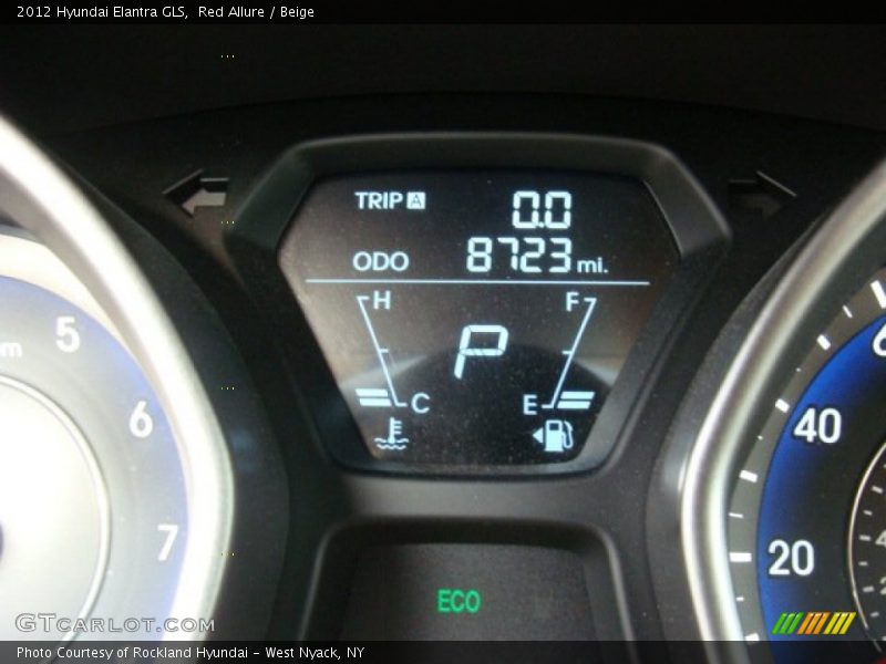 Red Allure / Beige 2012 Hyundai Elantra GLS