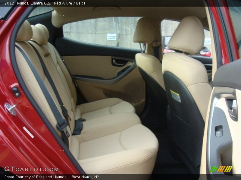 Red Allure / Beige 2012 Hyundai Elantra GLS