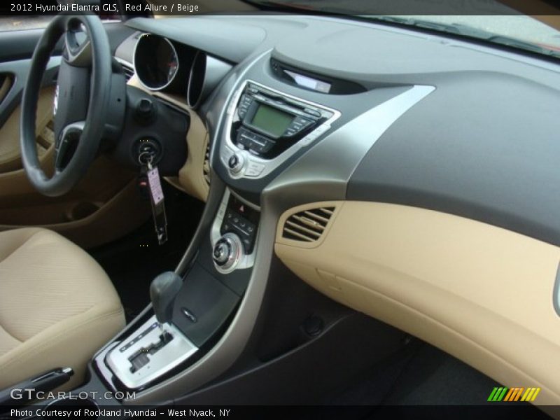 Red Allure / Beige 2012 Hyundai Elantra GLS