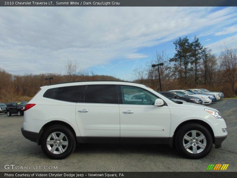 Summit White / Dark Gray/Light Gray 2010 Chevrolet Traverse LT