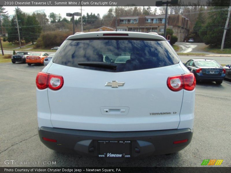 Summit White / Dark Gray/Light Gray 2010 Chevrolet Traverse LT