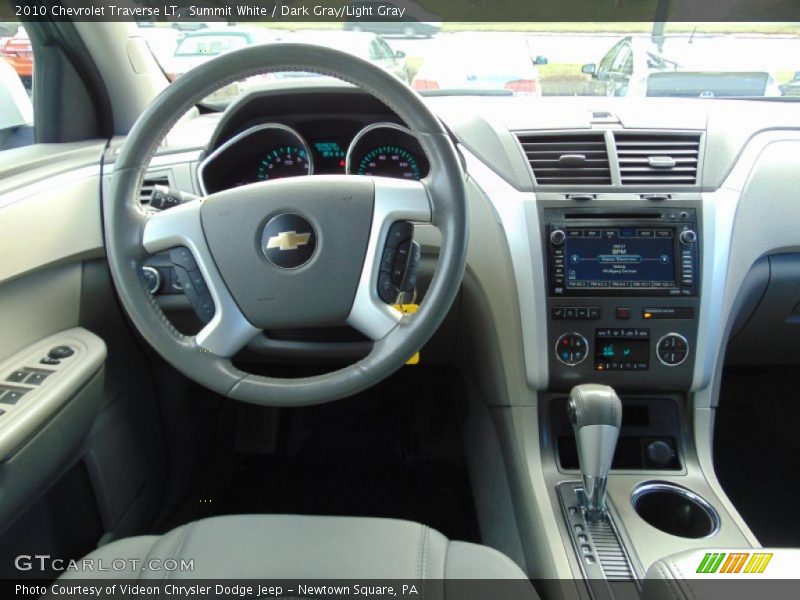 Summit White / Dark Gray/Light Gray 2010 Chevrolet Traverse LT