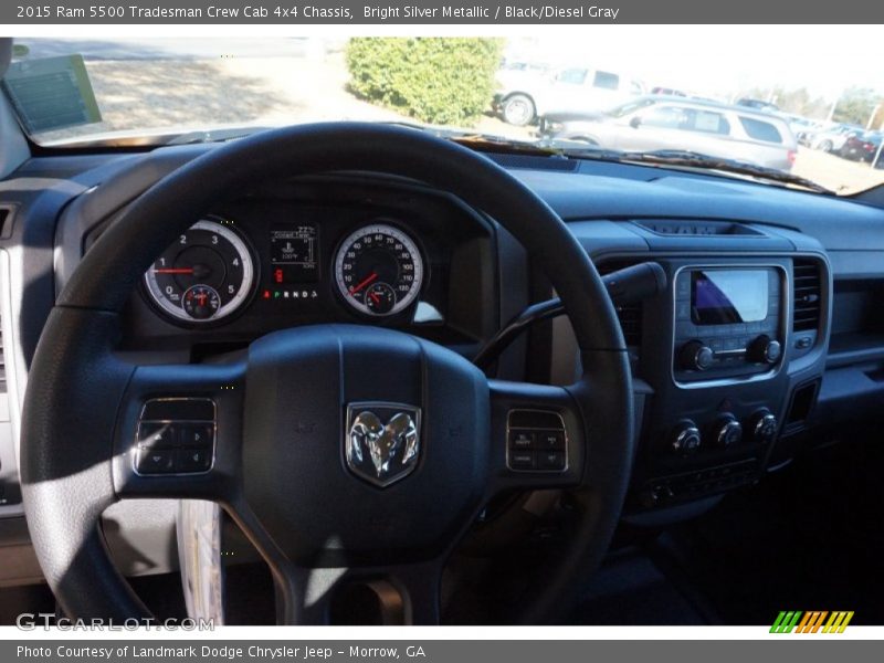 Bright Silver Metallic / Black/Diesel Gray 2015 Ram 5500 Tradesman Crew Cab 4x4 Chassis
