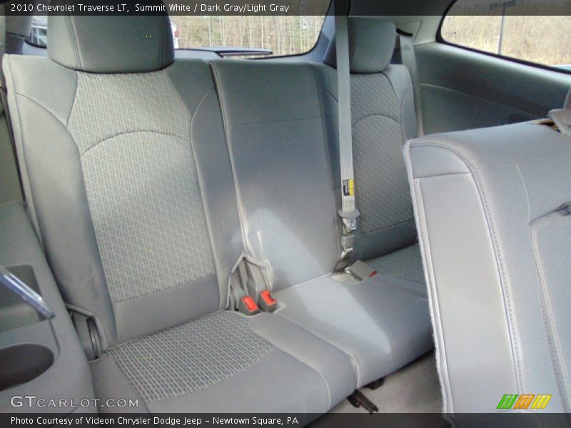 Summit White / Dark Gray/Light Gray 2010 Chevrolet Traverse LT