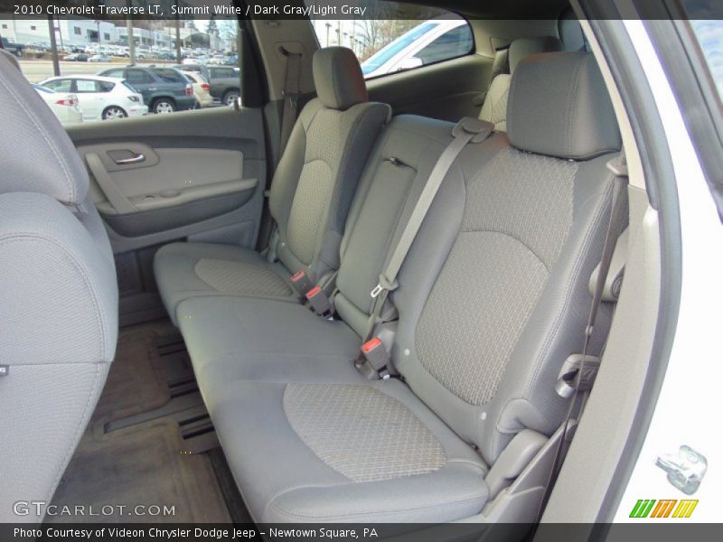 Summit White / Dark Gray/Light Gray 2010 Chevrolet Traverse LT