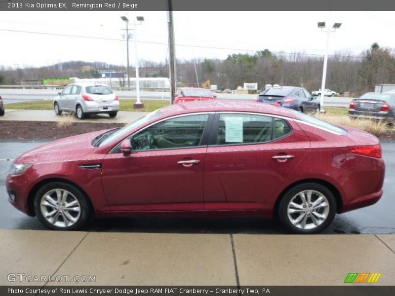 Remington Red / Beige 2013 Kia Optima EX