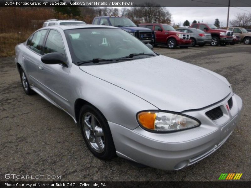 Galaxy Silver Metallic / Dark Pewter 2004 Pontiac Grand Am SE Sedan