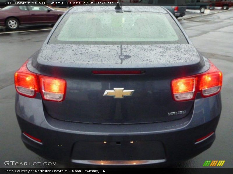 Atlantis Blue Metallic / Jet Black/Titanium 2013 Chevrolet Malibu LS