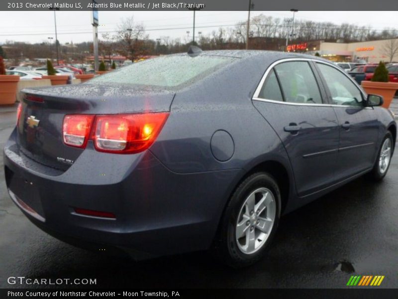 Atlantis Blue Metallic / Jet Black/Titanium 2013 Chevrolet Malibu LS