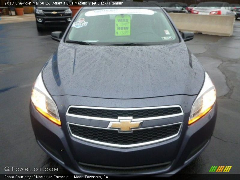 Atlantis Blue Metallic / Jet Black/Titanium 2013 Chevrolet Malibu LS