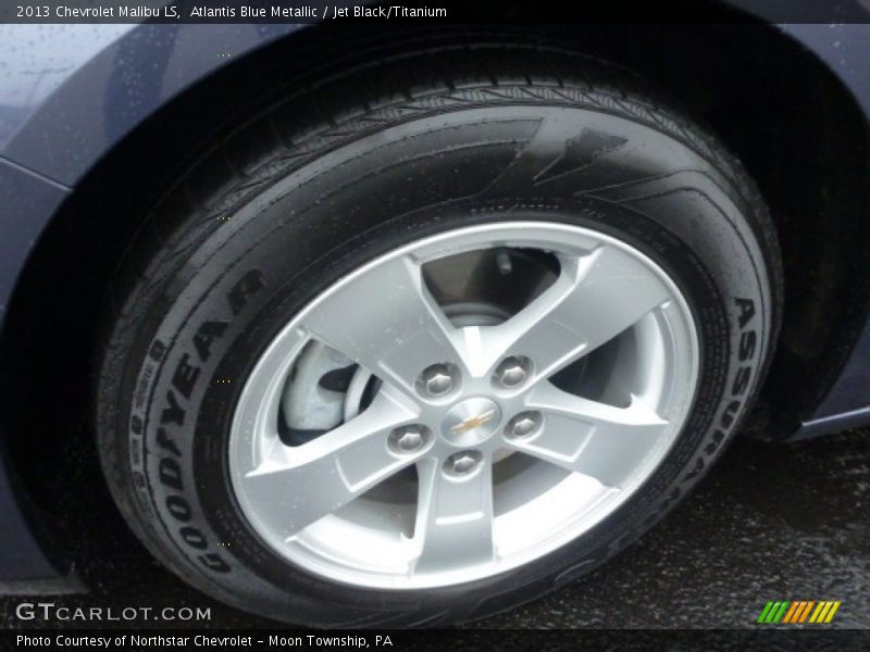 Atlantis Blue Metallic / Jet Black/Titanium 2013 Chevrolet Malibu LS