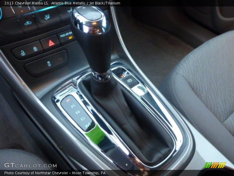 Atlantis Blue Metallic / Jet Black/Titanium 2013 Chevrolet Malibu LS