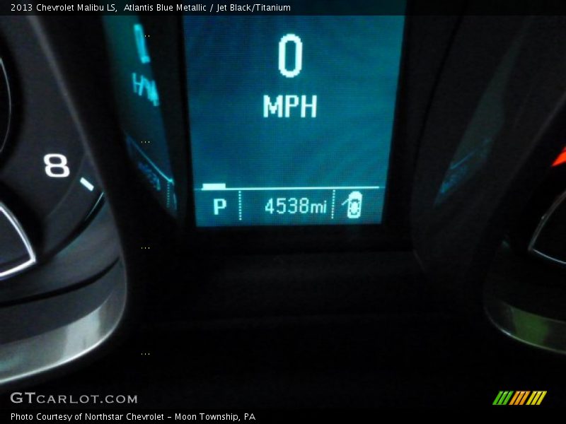 Atlantis Blue Metallic / Jet Black/Titanium 2013 Chevrolet Malibu LS
