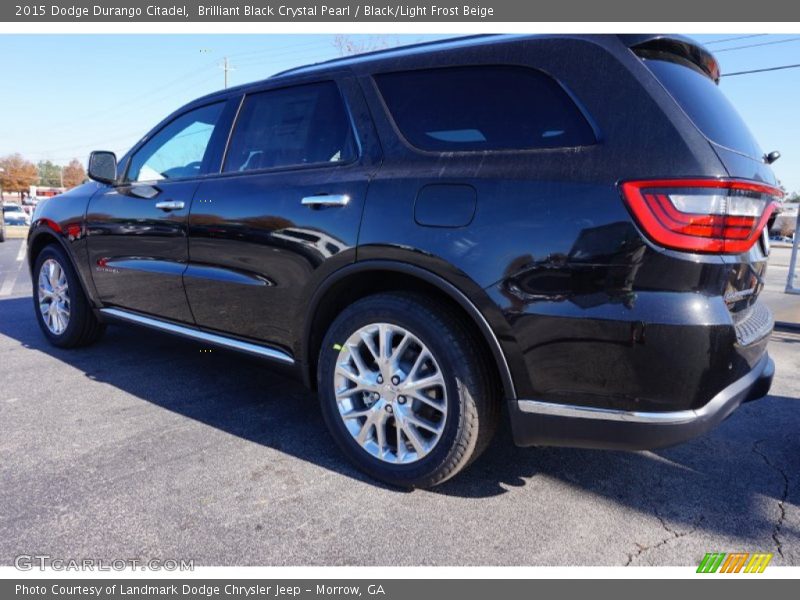 Brilliant Black Crystal Pearl / Black/Light Frost Beige 2015 Dodge Durango Citadel