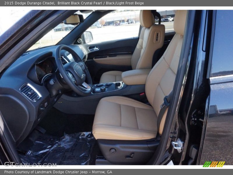 Brilliant Black Crystal Pearl / Black/Light Frost Beige 2015 Dodge Durango Citadel