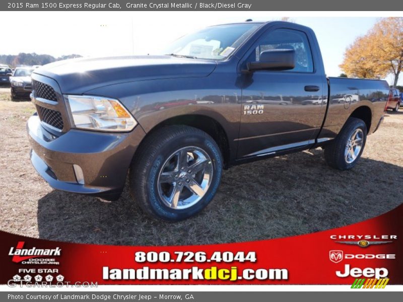 Granite Crystal Metallic / Black/Diesel Gray 2015 Ram 1500 Express Regular Cab