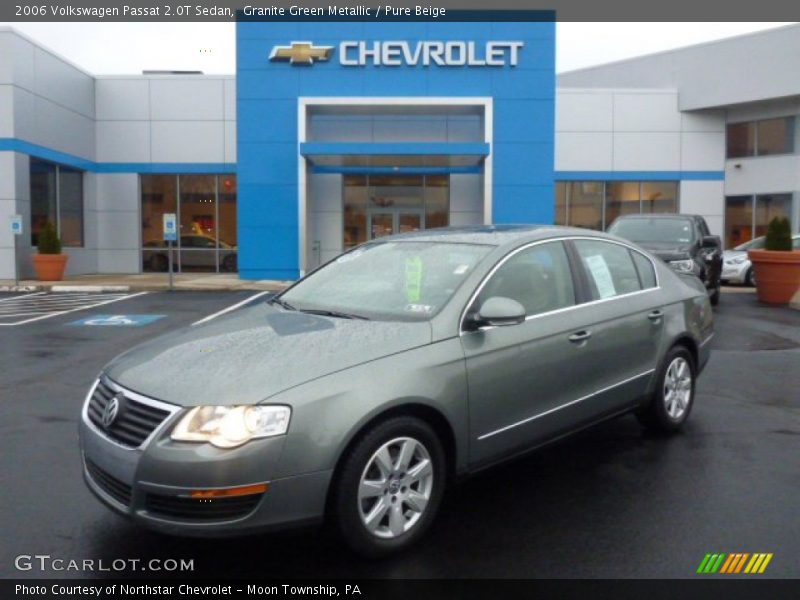 Granite Green Metallic / Pure Beige 2006 Volkswagen Passat 2.0T Sedan