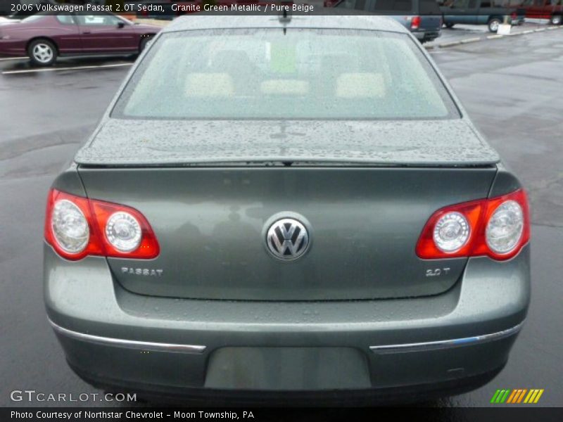 Granite Green Metallic / Pure Beige 2006 Volkswagen Passat 2.0T Sedan