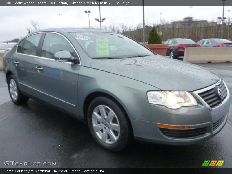 Granite Green Metallic / Pure Beige 2006 Volkswagen Passat 2.0T Sedan