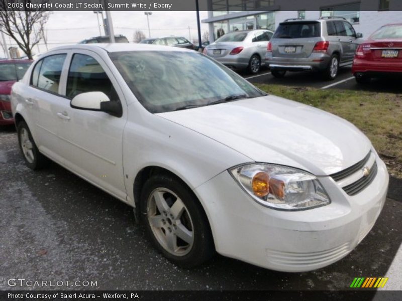 Summit White / Ebony 2009 Chevrolet Cobalt LT Sedan