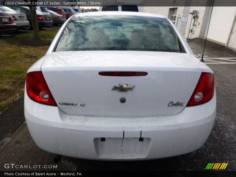 Summit White / Ebony 2009 Chevrolet Cobalt LT Sedan