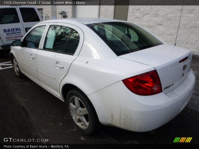 Summit White / Ebony 2009 Chevrolet Cobalt LT Sedan