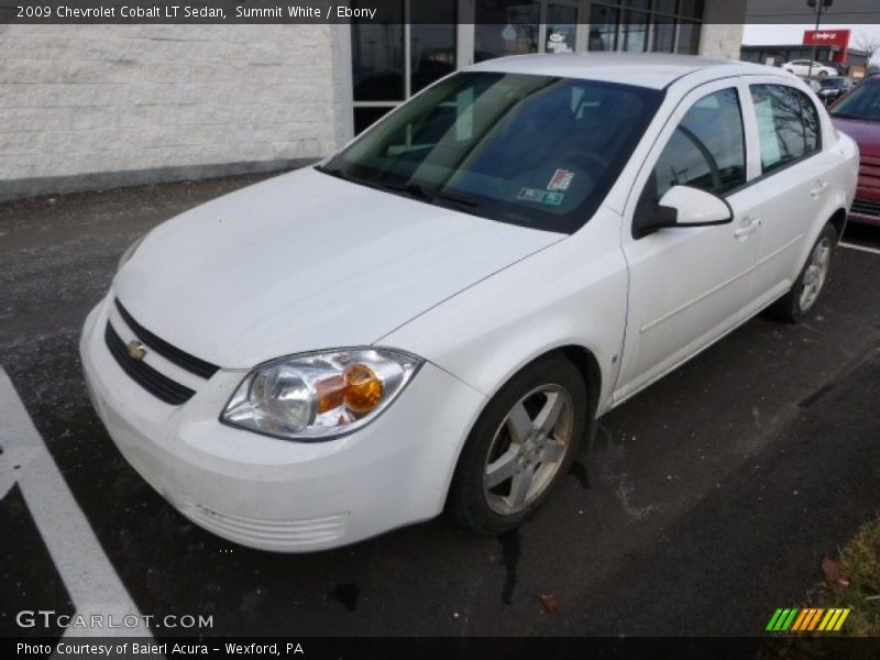 Summit White / Ebony 2009 Chevrolet Cobalt LT Sedan