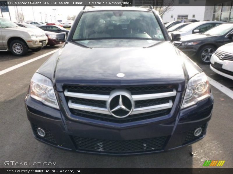 Lunar Blue Metallic / Almond/Black 2012 Mercedes-Benz GLK 350 4Matic