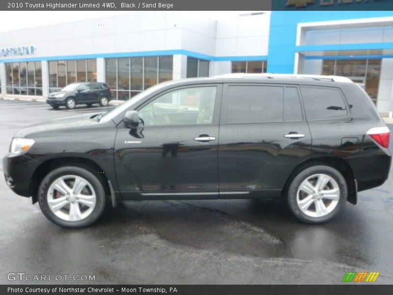 Black / Sand Beige 2010 Toyota Highlander Limited 4WD