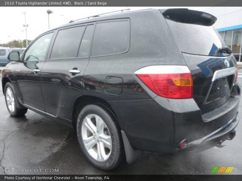 Black / Sand Beige 2010 Toyota Highlander Limited 4WD