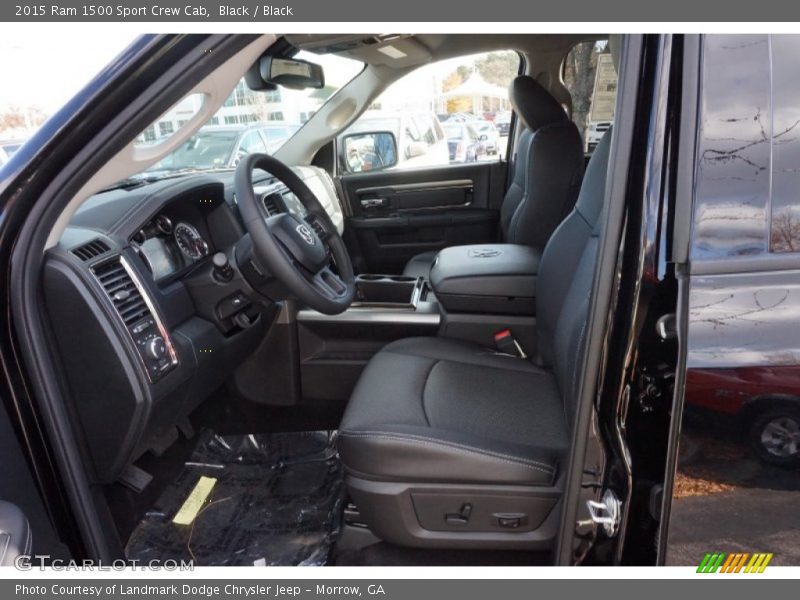  2015 1500 Sport Crew Cab Black Interior