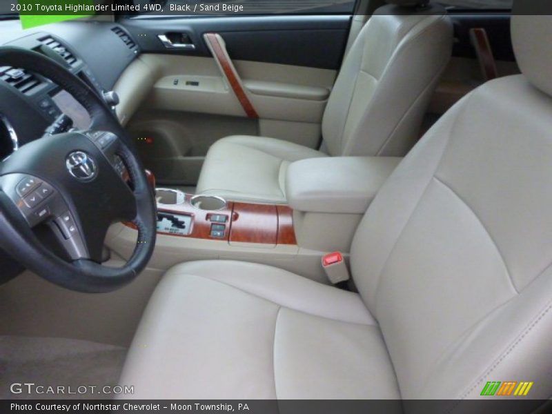 Black / Sand Beige 2010 Toyota Highlander Limited 4WD