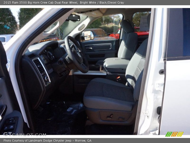 Bright White / Black/Diesel Gray 2015 Ram 3500 Big Horn Crew Cab Dual Rear Wheel