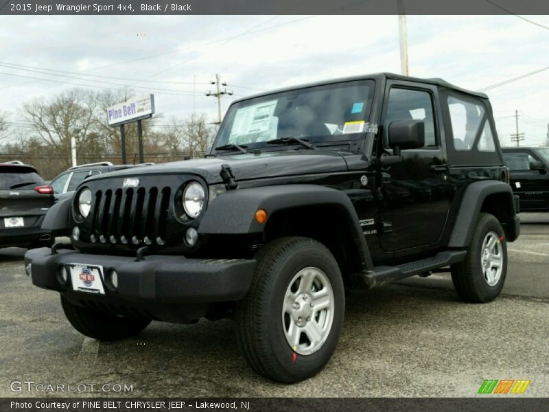 Black / Black 2015 Jeep Wrangler Sport 4x4