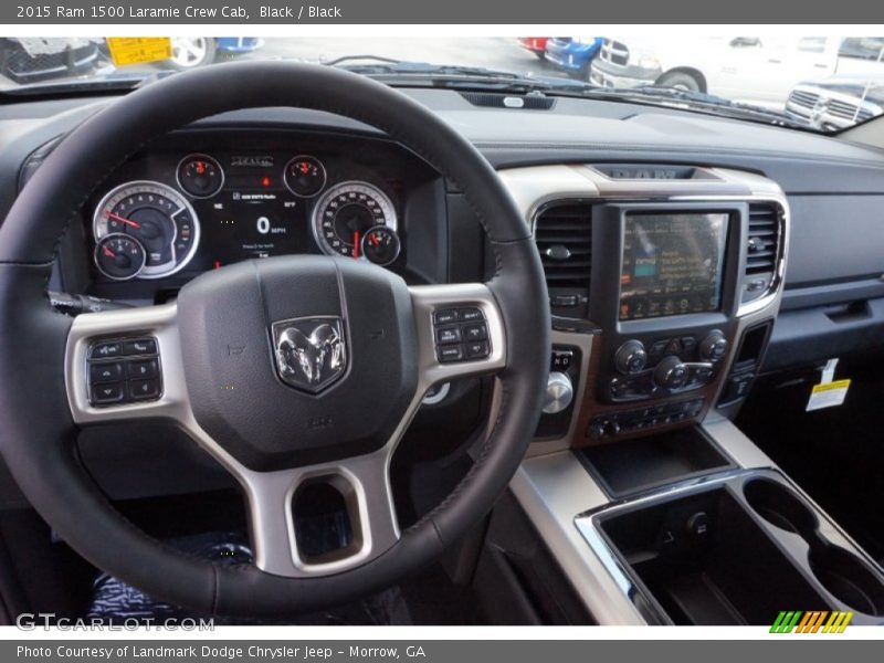 Black / Black 2015 Ram 1500 Laramie Crew Cab