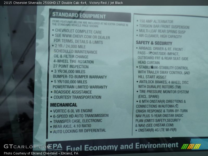 Victory Red / Jet Black 2015 Chevrolet Silverado 2500HD LT Double Cab 4x4