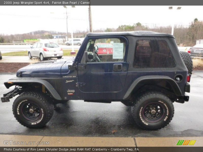 Patriot Blue Pearl / Camel 2000 Jeep Wrangler Sport 4x4