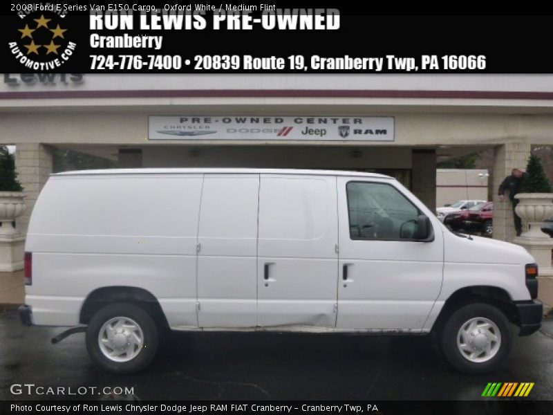 Oxford White / Medium Flint 2008 Ford E Series Van E150 Cargo