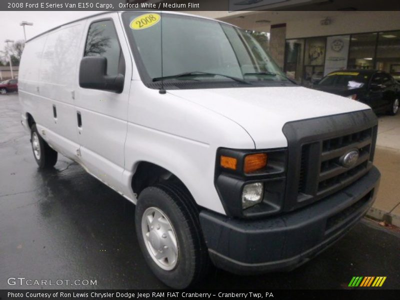 Oxford White / Medium Flint 2008 Ford E Series Van E150 Cargo