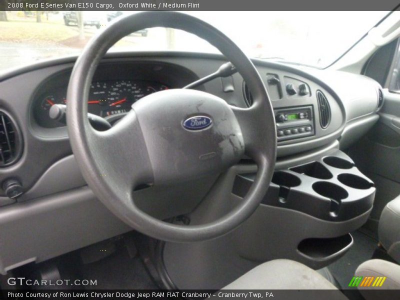 Oxford White / Medium Flint 2008 Ford E Series Van E150 Cargo