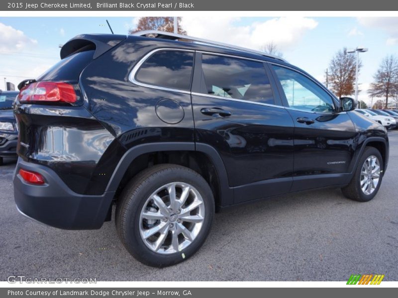 Brilliant Black Crystal Pearl / Black 2015 Jeep Cherokee Limited