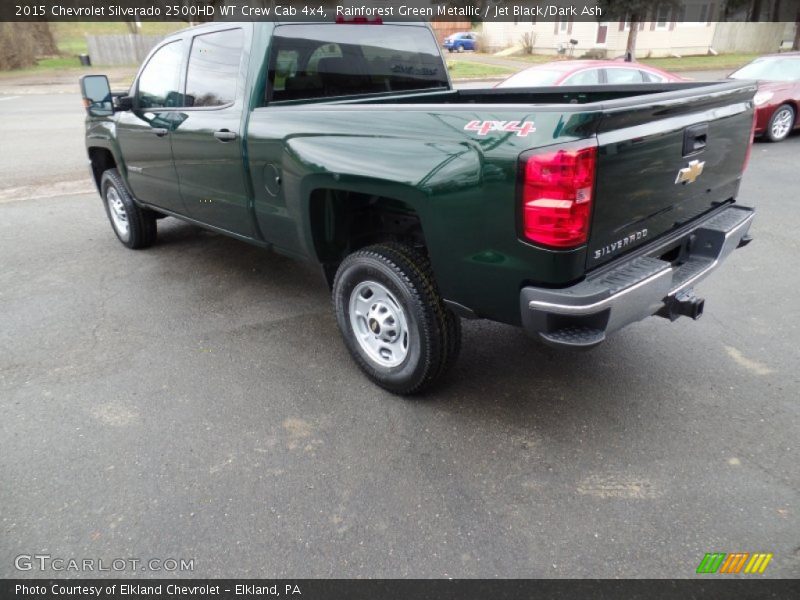 Rainforest Green Metallic / Jet Black/Dark Ash 2015 Chevrolet Silverado 2500HD WT Crew Cab 4x4