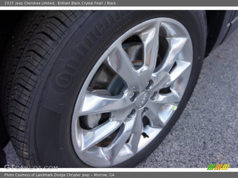 Brilliant Black Crystal Pearl / Black 2015 Jeep Cherokee Limited