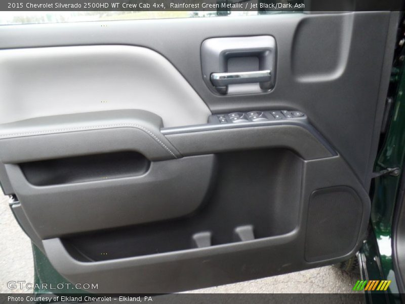 Rainforest Green Metallic / Jet Black/Dark Ash 2015 Chevrolet Silverado 2500HD WT Crew Cab 4x4