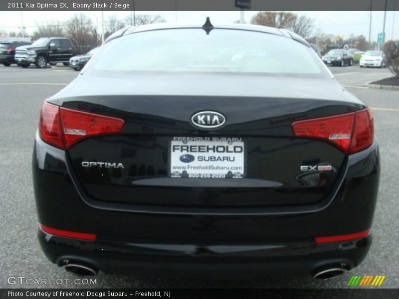 Ebony Black / Beige 2011 Kia Optima EX