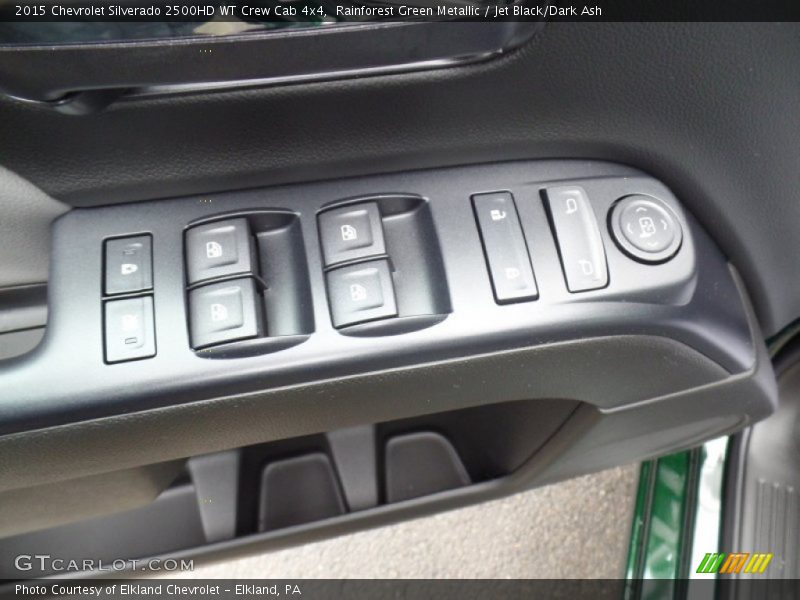 Rainforest Green Metallic / Jet Black/Dark Ash 2015 Chevrolet Silverado 2500HD WT Crew Cab 4x4