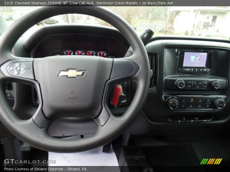 Rainforest Green Metallic / Jet Black/Dark Ash 2015 Chevrolet Silverado 2500HD WT Crew Cab 4x4